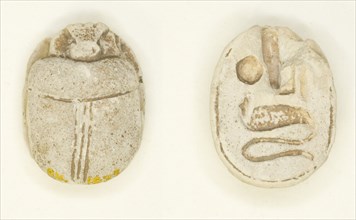 Scarab: Name of Amun-Ra, Egypt, New Kingdom, Dynasties 18-20 (about 1550-1069 BCE). Creator: Unknown.