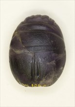 Scarab: Uninscribed, Egypt, Middle Kingdom, Dynasty 12 (about 1985-1773 BCE). Creator: Unknown.