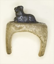 Ring with a Recumbent Lion, Egypt, New Kingdom, Dynasty 18-20 (about 1550-1069 BCE). Creator: Unknown.