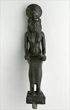 Statuette of Wadjet or Sekhmet, Egypt, Late Period, Dynasty 26 (664-525 BCE). Creator: Unknown.