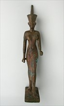 Statuette of the Goddess Neith, Egypt, Third Intermediate-Late Period, Dynasty 22-30 (abt 945-332 BC Creator: Unknown.