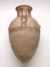 Amphora, Egypt, New Kingdom, Dynasty 18 (about 1550-1295 BCE). Creator: Unknown.