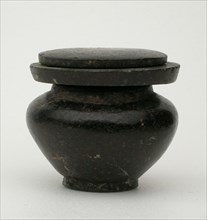 Kohl Jar with Lid, Egypt, Middle Kingdom, Dynasties 12-13 (about 1985-1650 BCE). Creator: Unknown.