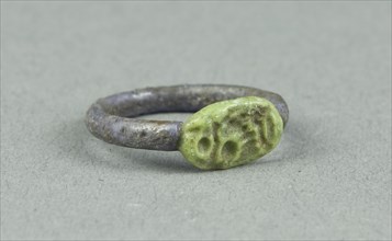 Finger Ring with the Throne Name of King Psusennes II, Egypt, Third Intermediate Period, Dynasty 21. Creator: Unknown.