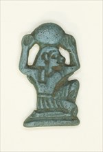 Amulet of the God Shu, Egypt, New Kingdom-Third Intermediate Period, Dynasties 19-25 (abt 1186-... Creator: Unknown.