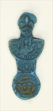 Amulet of a Menat Counterpoise with Lion-headed Goddess, Egypt, Third Intermediate Period-Late... Creator: Unknown.