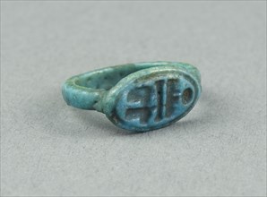 Ring: Menphetyre (Ramesses I), Egypt, New Kingdom, Dynasty 19, reign of Ramesses I (abt 1295-1186... Creator: Unknown.