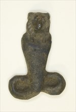 Amulet of a Cobra with Lioness Head, Egypt, Ptolemaic Period-Roman Period (?) (4th century BCE... Creator: Unknown.
