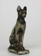 Statuette of a Cat, Egypt, Third Intermediate Period, Dynasty 21-25 (about 1069-664 BCE). Creator: Unknown.
