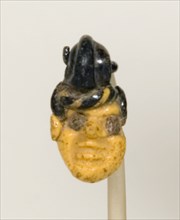 Pendant in the Shape of a Head, Carthage, 5th century-3rd century BCE. Creator: Unknown.