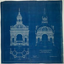 World's Columbian Exposition Cluett Coon & Co. Exhibition Pavilion, Chicago, Plan..., 1893. Creator: Peter Joseph Weber.