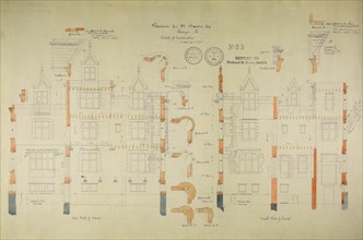 William Borden Residence, Chicago, Illinois, Construction Details, 1885/86. Creator: Richard Morris Hunt.