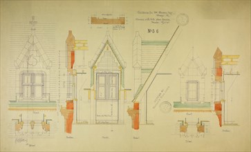 William Borden Residence, Chicago, Illinois, Dormer Details, 1885/86. Creator: Richard Morris Hunt.