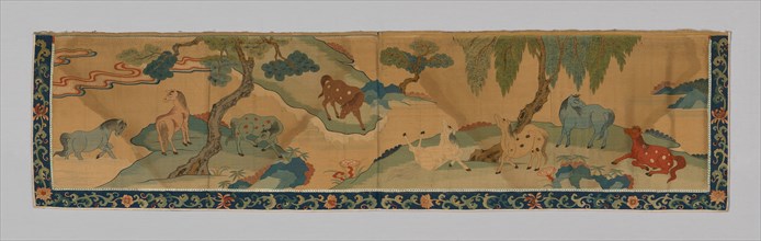 Valance, China, Qing dynasty(1644-1911), 1790/1820. Creator: Unknown.