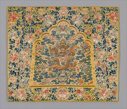 Panel (Furnishing Fabric), China, Qing dynasty(1644-1911), 1860/80. Creator: Unknown.