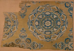 Fragment (Dress Fabric), China, Tang dynasty (A.D. 618-906), late 8th/early 9th century. Creator: Unknown.