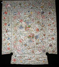 Coverlet, China, Ming dynasty (1368-1644)/ Qing dynasty (1644-1911), Mid-17th century. Creator: Unknown.