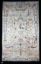 Hanging (Furnishing Fabric), China, Ming (1368-1644)/ Qing dynasty (1644-1911), 17th century. Creator: Unknown.