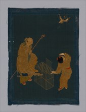Panel (Furnishing Fabric), China, Kangxi Period, Qing dynasty (1644-1911), 1800/50. Creator: Unknown.