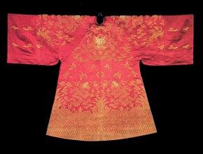 Bridal Long Pao (Dragon Robe), China, 1875/90, Qing dynasty (1644-1911). Creator: Unknown.