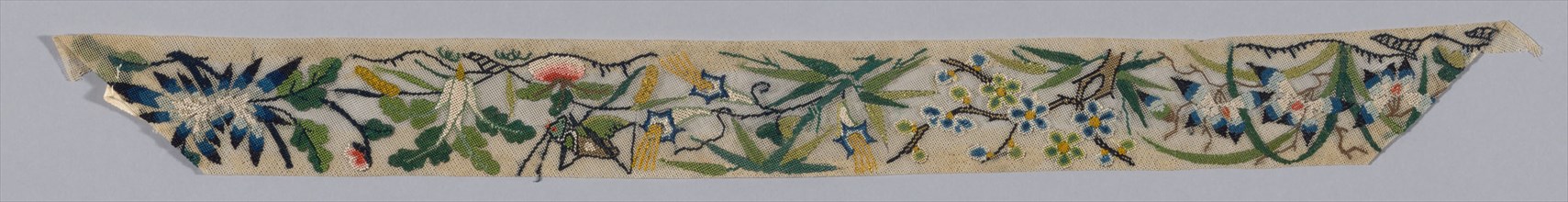 Trimming, China, Qing dynasty(1644-1911), 1850/1900. Creator: Unknown.