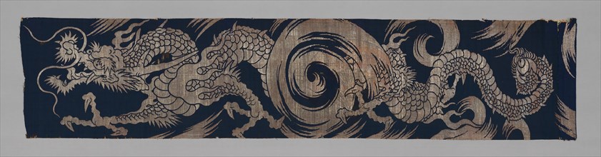 Tobari or Mizuhiki (Temple Banner), Japan, Meiji period (1868-1912), 1801/33. Creator: Unknown.