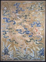 Fragment (For a Curtain), China, Qing dynasty (1644-1911), 1675/1725. Creator: Unknown.