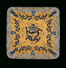 Cushion Cover, China, Qing dynasty (1644-1911), 1801/25. Creator: Unknown.