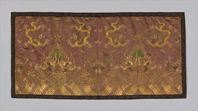 Panel (Dress Fabric), China, 1880/90, Qing dynasty(1644-1911). Creator: Unknown.