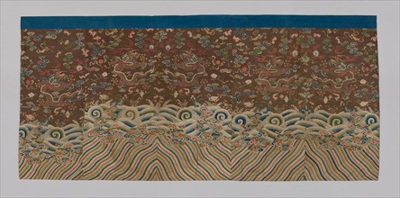 Panel (Dress Fabric), China, Qing dynasty (1644-1911), 1750/1800. Creator: Unknown.