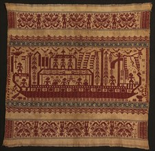 Ceremonial Cloth (tampan), Indonesia, Mid-19th century. Creator: Unknown.