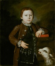 Boy of Hallett Family with Lamb, 1766/76. Creator: Unknown.