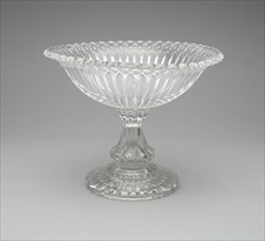 Compote in "Thumbprint" pattern, 1850/60. Creator: Unknown.