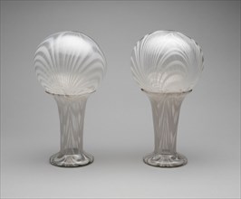 Pair of Witch Balls with Vases, 1850/75. Creator: Unknown.