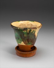 Flower Pot with Stand, 1890/1900. Creator: Unknown.