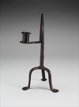Candlestick and Rushlight Holder, 1750/1850. Creator: Unknown.