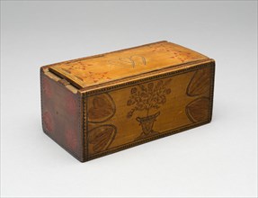 Box with Sliding Lid, c. 1800. Creator: Unknown.