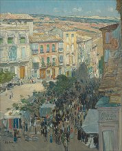 View of a Southern French City, 1910. Creator: Frederick Childe Hassam.
