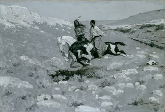 Ceremony of the Fastest Horse, c. 1900. Creator: Frederic Remington.