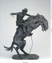The Bronco Buster, Modeled 1909, cast 1912. Creator: Frederic Remington.