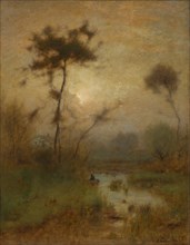 A Silver Morning, 1886. Creator: George Inness.