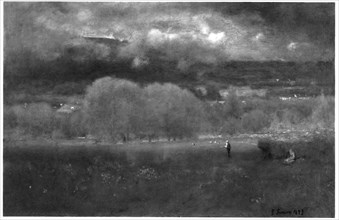 Sunlit Valley, 1893. Creator: George Inness.