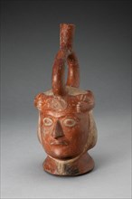 Portrait Vessel with Feline Headdress [Head of Feline is Missing], 100 B.C./A.D. 500. Creator: Unknown.
