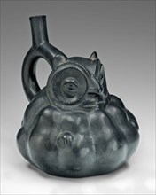 Handle Spout Vessel in the Form of an Owl with a Gourd-Like Body, 100 B.C./A.D. 500. Creator: Unknown.