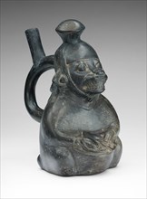 Vessel in the Form of a Masked Drummer, 100 B.C./A.D. 500. Creator: Unknown.