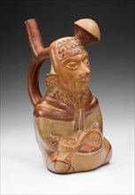 Vessel in the Form of a Courtly Musician, 100 B.C./A.D. 500. Creator: Unknown.