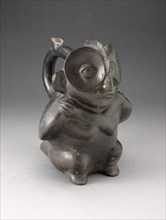 Stirrup Spout Vessel in the Form of a Anthropomorphic Owl, 100 B.C./A.D. 500. Creator: Unknown.