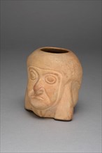 Vessel in the Form of a Human Head, 100 B.C./A.D. 500. Creator: Unknown.
