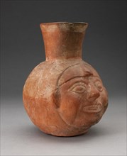 Jar in the Form of a Human Head Showing Teeth, 100 B.C./A.D. 500. Creator: Unknown.