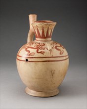 Handle Spout Jug with Quadruped Motifs, 100 B.C./A.D. 500. Creator: Unknown.